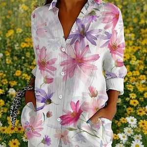 Chemise Vintage Tropical pour femme