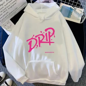 Sweat à  capuche écriture "DRIP"