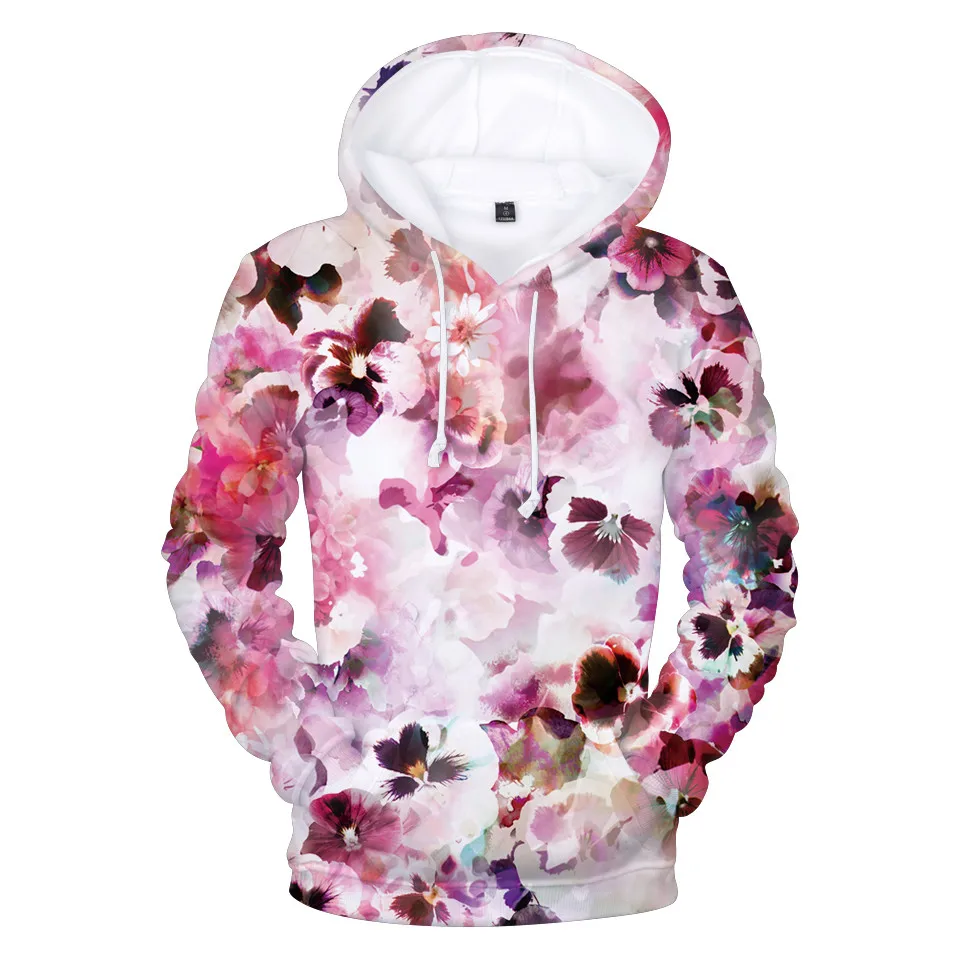Sweat à Capuche motif "Fleurs 3D" – Image 5
