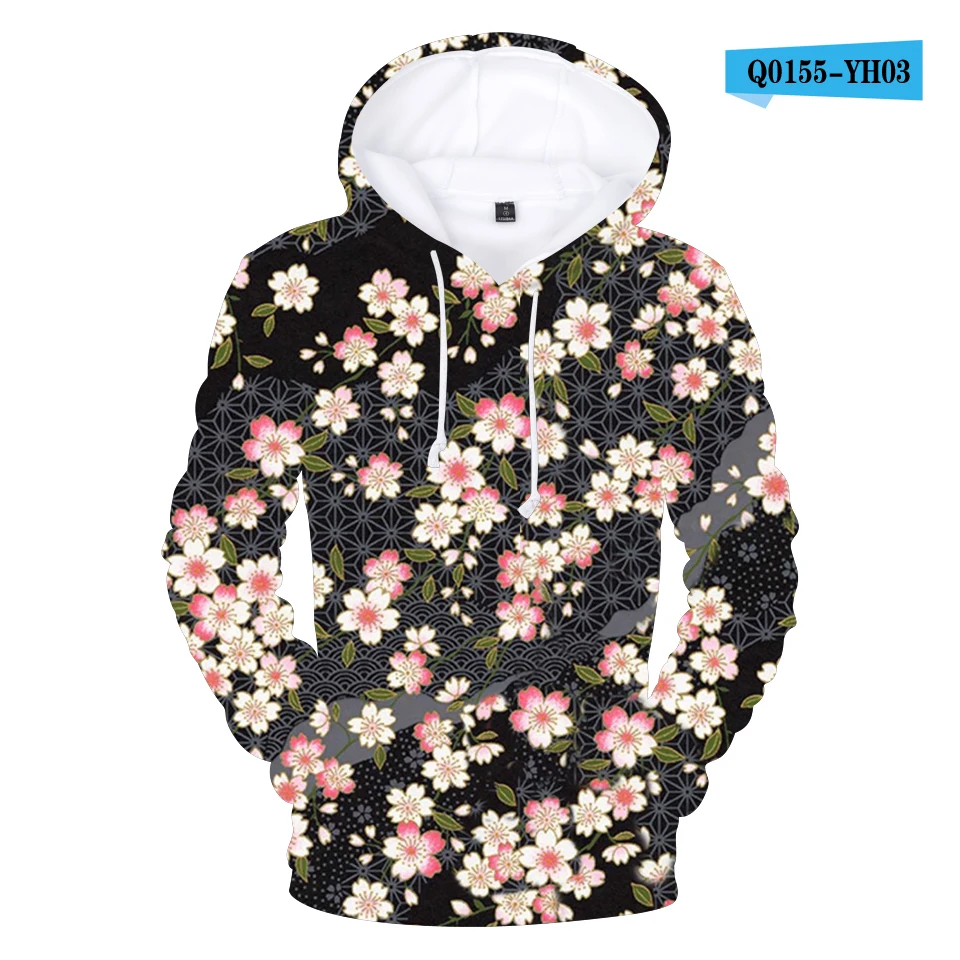 Sweat à Capuche motif "Fleurs 3D" – Image 7