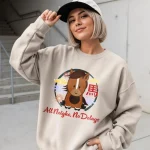 Sweat shirt à motif animal