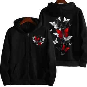 Sweat à Capuche motif "Papillon"