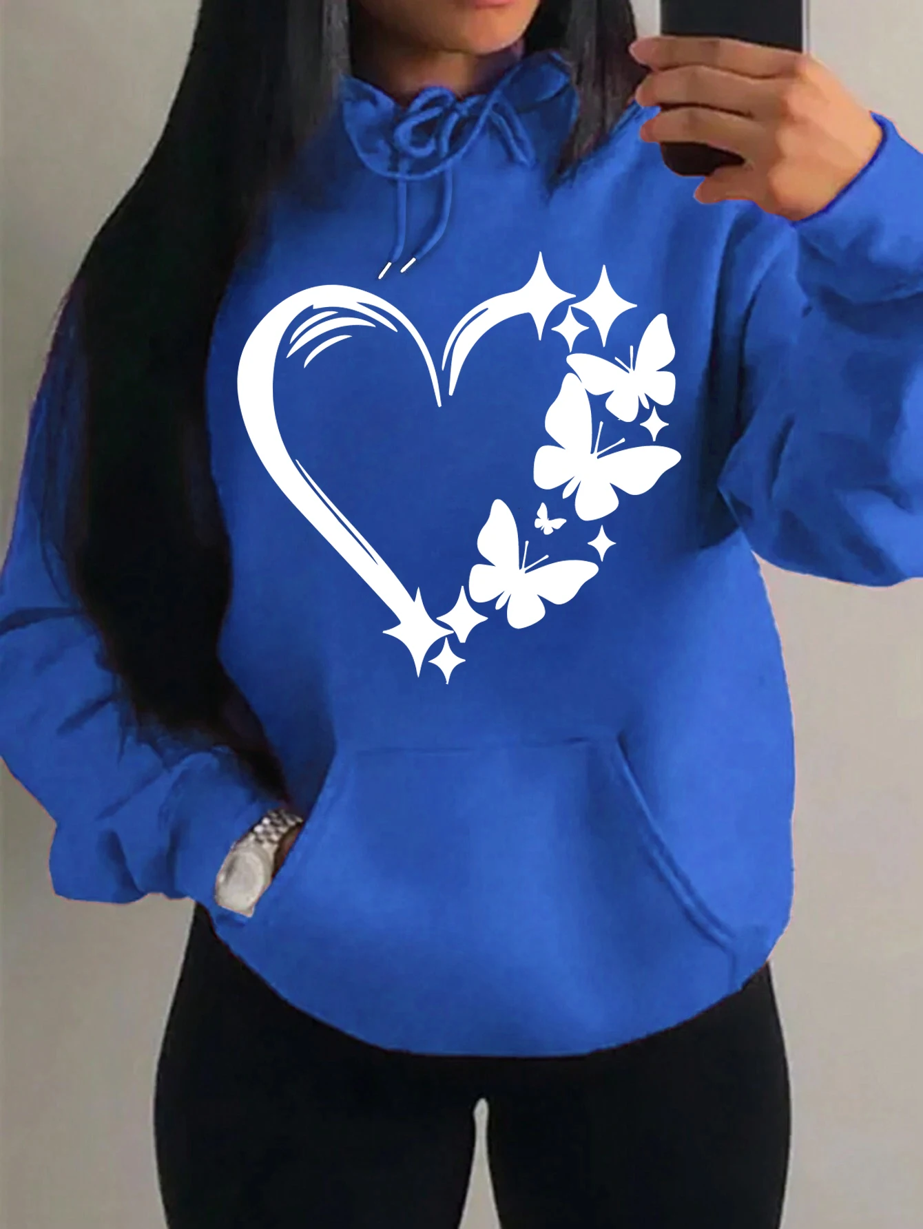 Sweat à Capuche "cœur et papillon" – Image 20