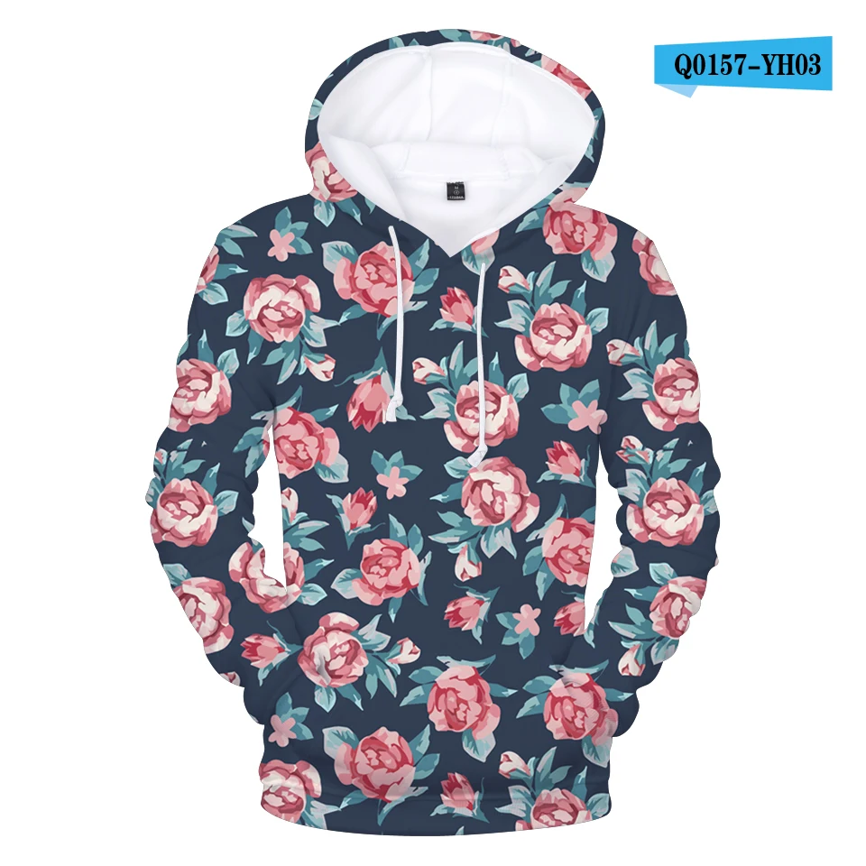 Sweat à Capuche motif "Fleurs 3D" – Image 12