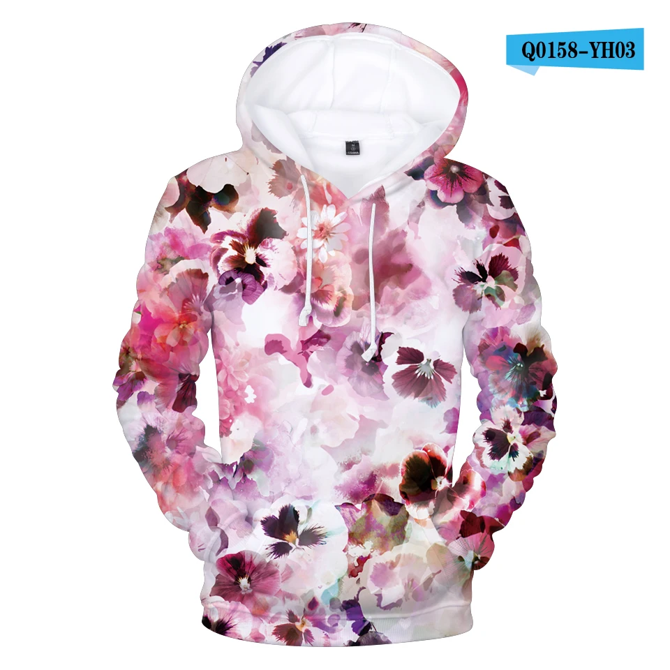 Sweat à Capuche motif "Fleurs 3D" – Image 11
