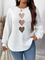 Sweat shirt Valentine " coeur " pour femme
