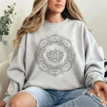 Sweat shirt Mandala "Fleur de Lotus"