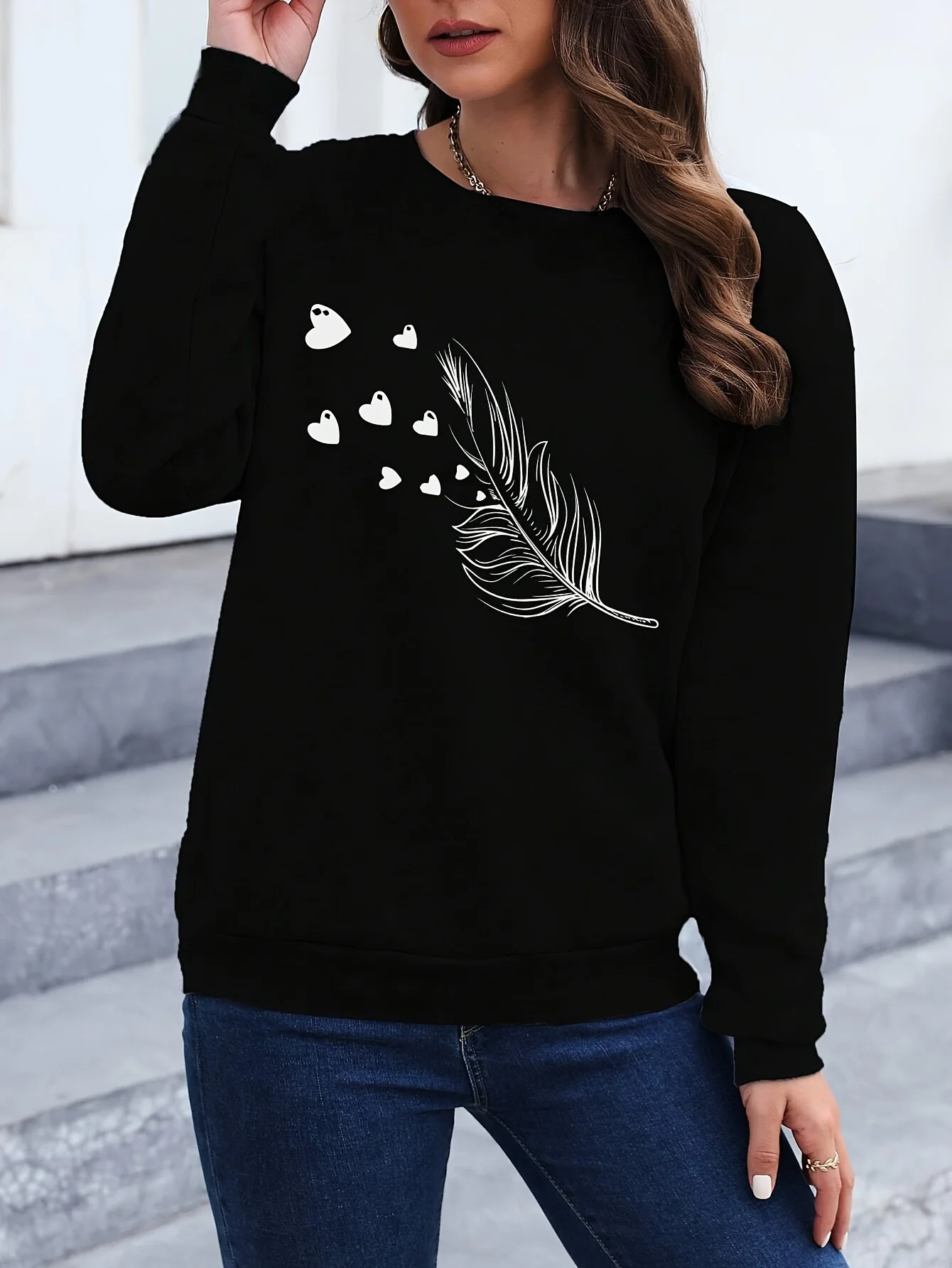 Sweat shirt à fleur – Image 2