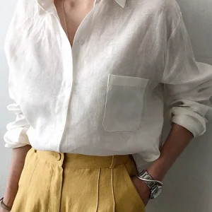 Chemise blanc uni