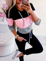 Sweat à capuche trois couleur