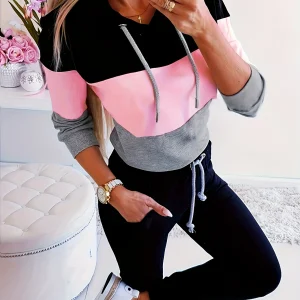 Sweat à capuche trois couleur