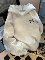 Sweat shirt à Capuche au nœud de Ruban
