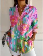 Chemise Ombre Floral Graphics