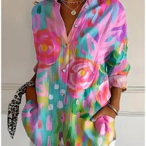 Chemise Ombre Floral Graphics