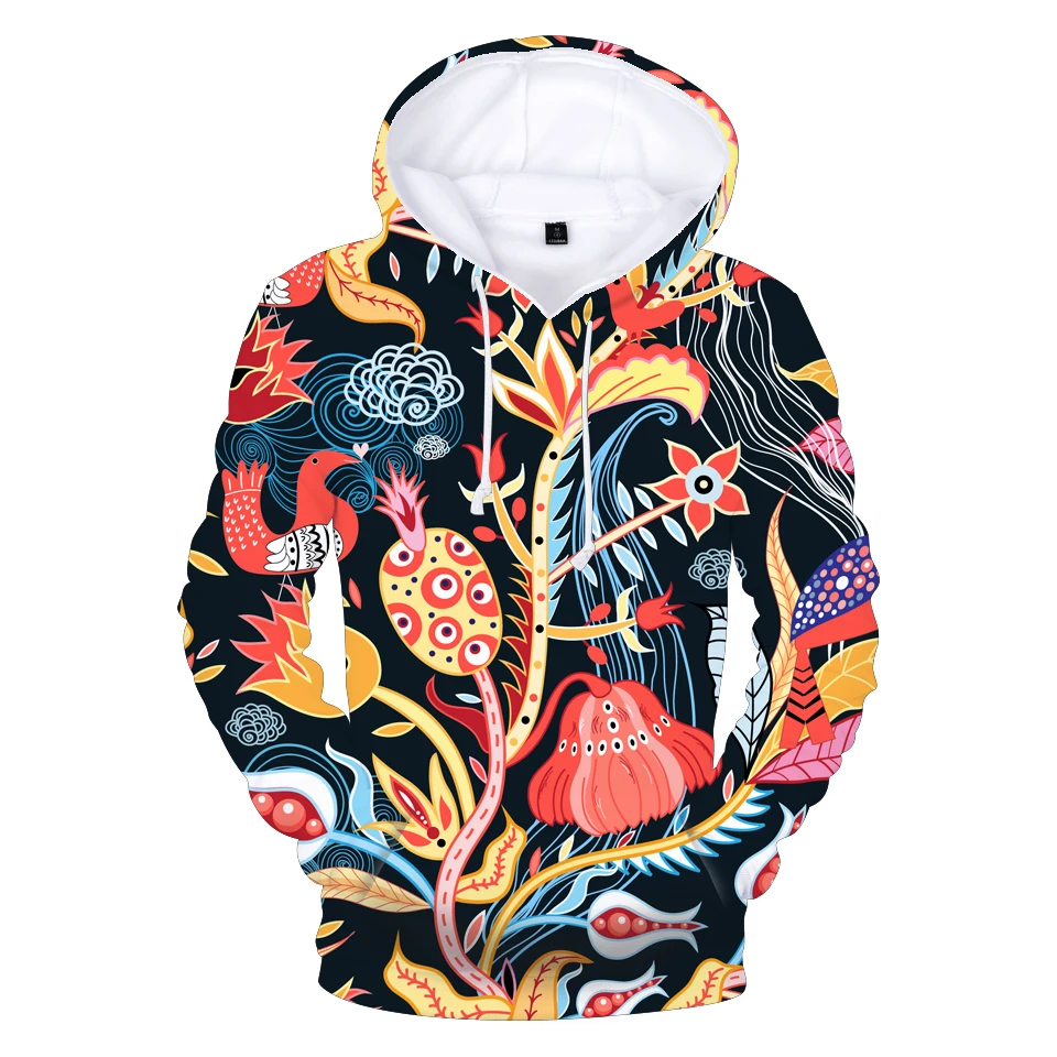 Sweat à Capuche motif "Fleurs 3D" – Image 4