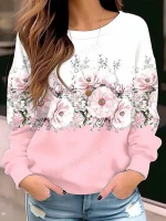 Sweat shirt à "Fleur"pour femme