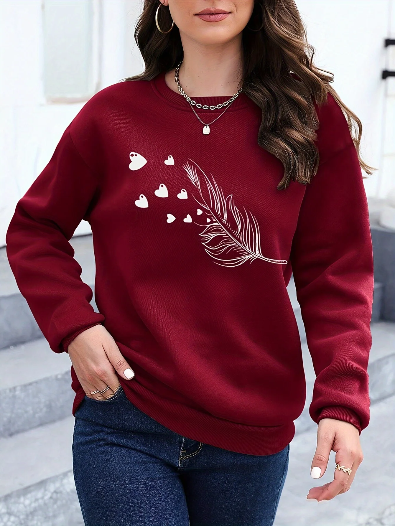 Sweat shirt à fleur
