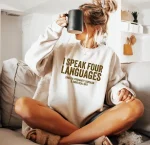 Sweat shirt avec écriture