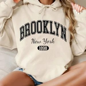 Sweat à Capuche "Brooklyn New York 1898"