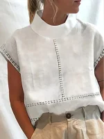 Blouse pour femme et col rond.