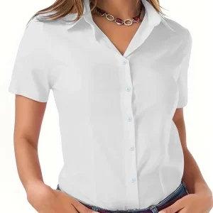 Chemise  blanche à manches courtes