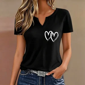 T-shirt avec motif cœur “Love”