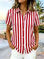 Chemise imprimé à rayures