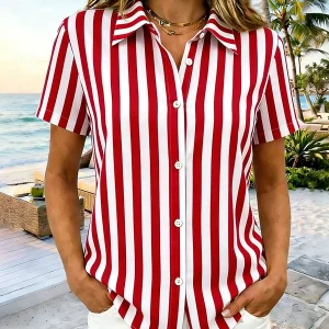 Chemise imprimé à rayures