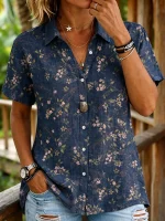 Chemise à col rabattu