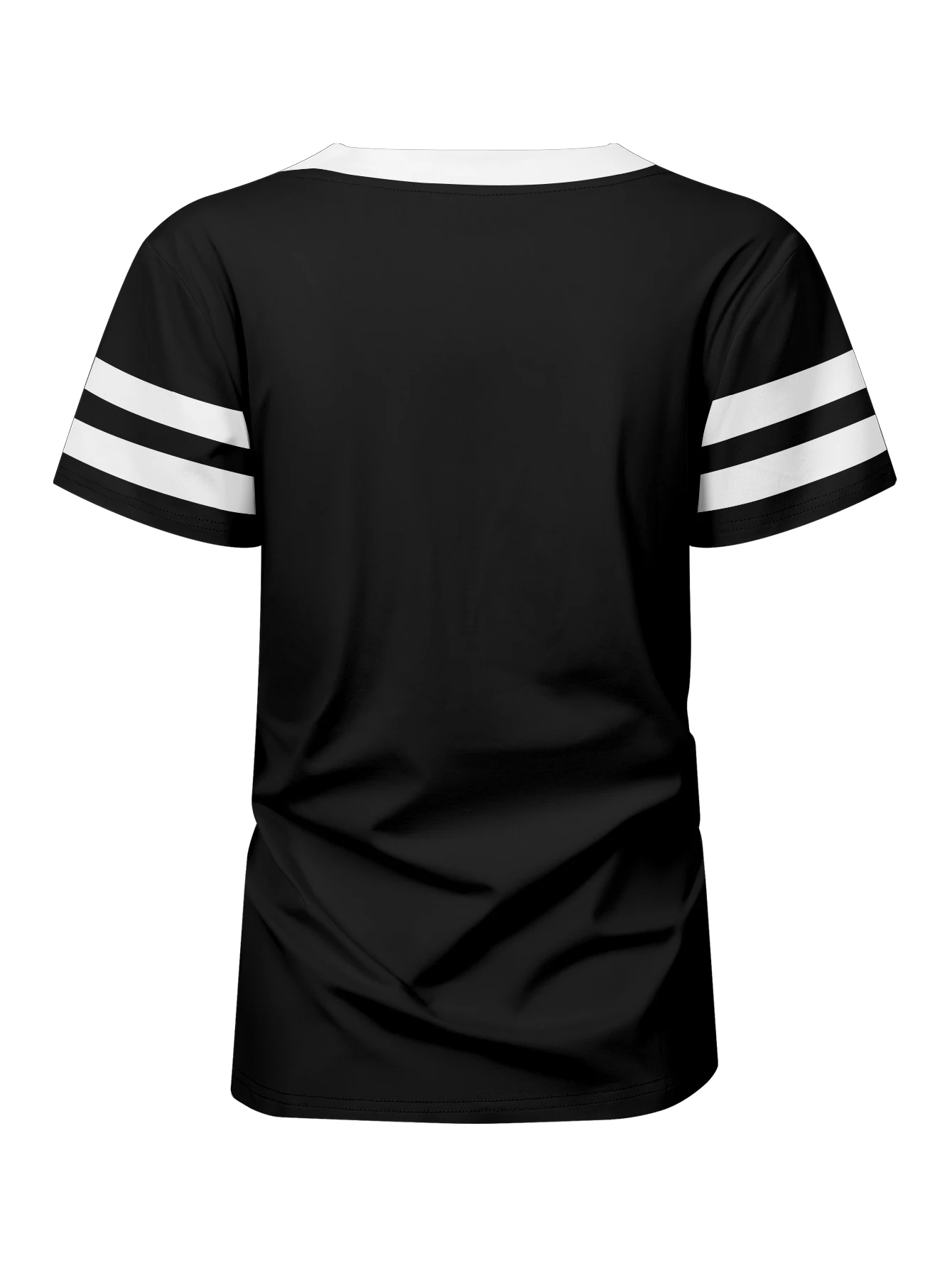 Haut pour femme noire à rayures blanc. – Image 4