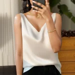 Débardeur pour femme en satin.