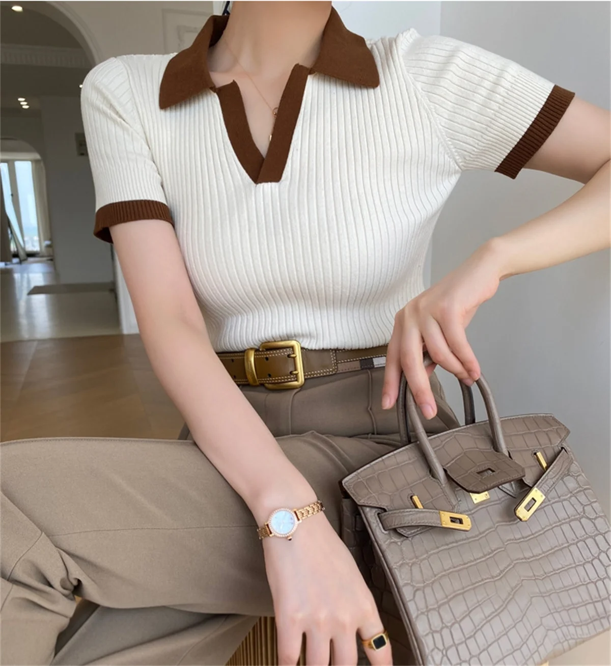 Haut pour femme à manches courtes – Image 7